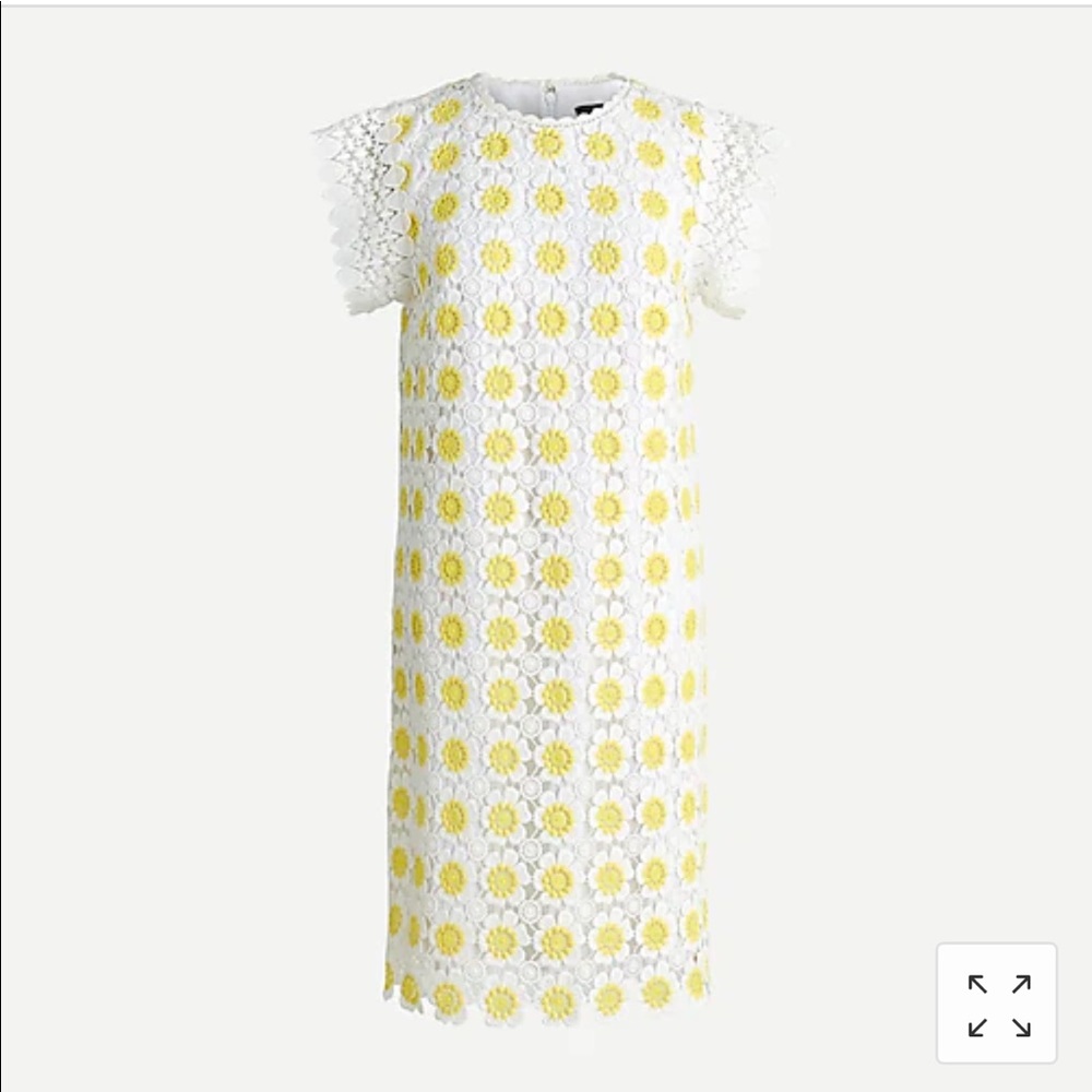 J. Crew Floral Crochet Daisy Sheath Dress
